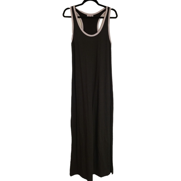 SUNDRY Ringer Maxi Dress Racerback Tank Jersey Knit Women's Size 2 = Medium - Picture 4 of 13